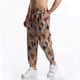 thumbnail image 5 of Pantalones largos para hombre, informales, de moda, con cintura elástica, estampados, parte inferior elástica, pantalones largos de lino y algodón., 5 of 5