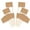 Brown, variant on 100 Pieces Toothpick Flags Food Labels with Wooden Sticks Cheese Markers Picks for Cupcake Toppers Fruit Appetizers Cocktail Party Decoration