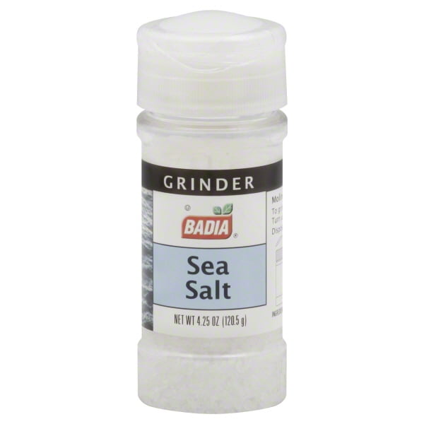 Badia Sea Salt Grinder, 4.25 oz