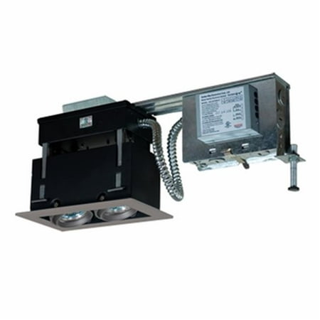 

Jesco Lighting MMGRMH1639-2ESS 39W 2 Light Linear Remodel Metal Halide Silver Trim Silver Gimbal & Black Interior