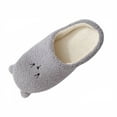 thumbnail image 2 of Women‘s Bear Slippers, Cute Animal Design with Super Soft Sole, Quiet & Non-Slip for Hardwood Floors, Warm Plush for Winter, Gift for Her Khaki 37, 2 of 3