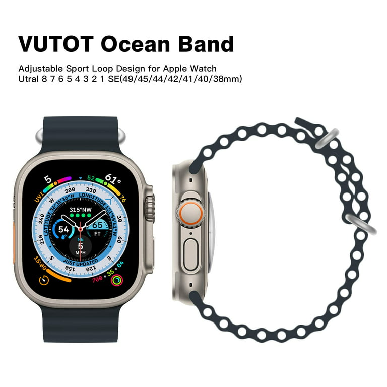 Yuiyuka Ultra Magnetic Loop for Apple Watch Bands 44mm 40mm 45mm 41mm 49mm 38mm 42mm 40 44 45 mm Bracelet Metal Band iWatch Series 8 3 6 SE 7 Strap