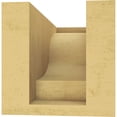 thumbnail image 4 of 4"W x 8"D x 4"H Wide Newport Rough Cedar Woodgrain TimberThane Corbel, Primed Tan, 4 of 6