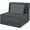 Grey, variant on Folding Sofa Bed, Convertible Sleeper Chair with Pillow, Fold Out Chair Bed, Memory Foam Floor Couch Mattress, Foldable Futon Couch Lounge for Living Room Bedroom Guest (Light Gray, Single)