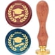 thumbnail image 1 of Sello de cera con temática de graduación, 25 mm, para sombrero de soltero, sellos de cera de arroz, mango de palisandro retro, cabeza de latón extraíble., 1 of 9
