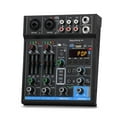 thumbnail image 1 of M4 4 Channel Mini Mixer Sound Card DJ 16 Digital Effects Noise Reduction Console USB Recording For Singing, 1 of 6