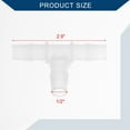 thumbnail image 5 of Unique Bargains Vacuum Tubing Connector 1/2" T Shaped 3 Way Vacuum Tubing Connector Car Plastic Clear 5pcs, 5 of 7
