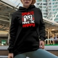 thumbnail image 2 of Games Make Me Happy, Gamer, Black Hooded Sweatshirt or Hoodie, XL, 2 of 5