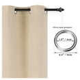 thumbnail image 4 of Unique Bargains 2pcs Blockout Small Window Curtain Panel Kitchen Curtain Grommet Tiers Valance, 4 of 10