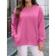 thumbnail image 5 of Sudaderas de Gran Tamaño para Mujer, Sudaderas de Larga, Camisetas con Abertura Lateral, Tops, Conjuntos para Adolescentes. Rosa Roja XXL, 5 of 10
