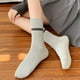 thumbnail image 5 of Calcetines largos para mujer, cómodos, de moda, que combinan con todo, calcetines de algodón para mujer, 5 of 5