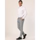 thumbnail image 4 of Lars Amadeus Vestido de hombre Chino Slim Fit Stretch Flat Front Color sólido Pantalones de negocios Gris claro XL, 4 of 6