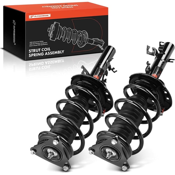 A-Premium Front Pair (2) Complete Strut and Coil Spring Assembly Compatible with Nissan Rogue 2014-2020, Driver and Passenger Side