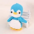 thumbnail image 2 of de material de hilo de juguete relleno de ganchillo sin terminar de muñecas Pingüino Hugo Kits de artesanía de ganchillo de muñeca, 2 of 10