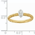 thumbnail image 5 of Diamond Sterling Silver Yellow Gold-Plated Ring, 5 of 8