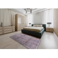 thumbnail image 5 of Ahgly Company Machine Washable Indoor Rectangle Industrial Modern Mauve Taupe Purple Area Rugs, 7' x 9', 5 of 7
