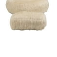thumbnail image 5 of Fluffy Bean Bag Chairs with High Back, Modern Lazy Sofa Filled High-Density Foam, Lazy Sofa for Adults and Kids, Indoor, Beige, 5 of 7