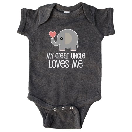 

Inktastic My Great Uncle Loves Me Gift Baby Boy or Baby Girl Bodysuit