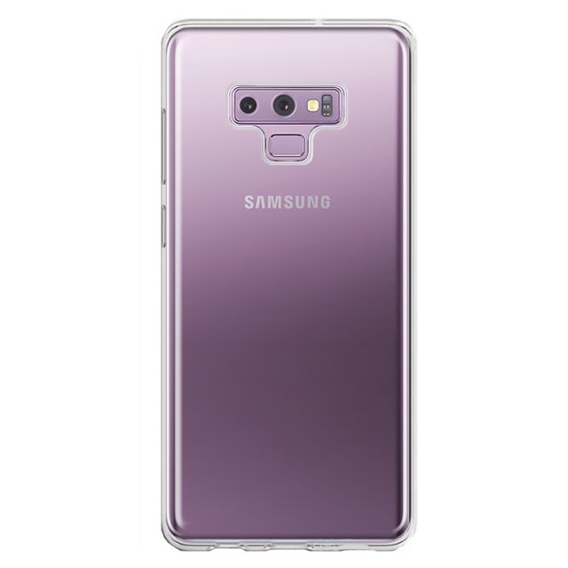 MUNDAZE Samsung Galaxy Note 9 Étui de Téléphone Hybride Transparente Antichoc, Protection Rigide et Souple à Double Couche
