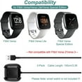 thumbnail image 2 of MYKOMI Charger for Fitbit Versa 1/Versa Lite/Versa SE, Replacement Charging Dock Cable Cord for Fitbit Versa, Versa Lite, Versa SE Smart Watch (2Pack, 3.3ft/1m), 2 of 7