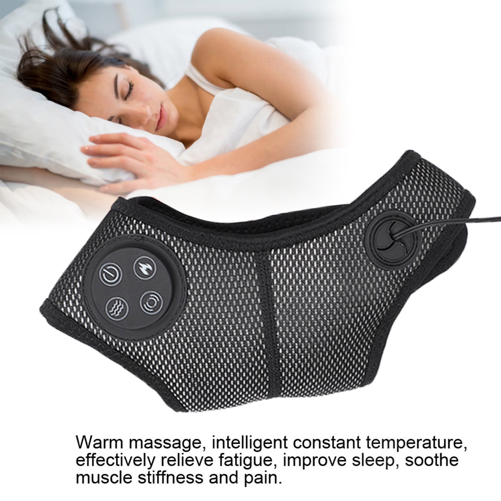 OTVIAP Electric Foot Ankle Massager Vibration Heating Foot Acupuncture Points Massage US Plug, Foot Ankle Massager, Foot Acupuncture Points Massage