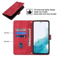 thumbnail image 2 of ELEHOLD Crossbody Leather Wallet Case for Samsung Galaxy A54 5G Practical Card Holders Stand Function Detachable Shoulder Strap Shockproof Women Girls Purse Case - Red, 2 of 8