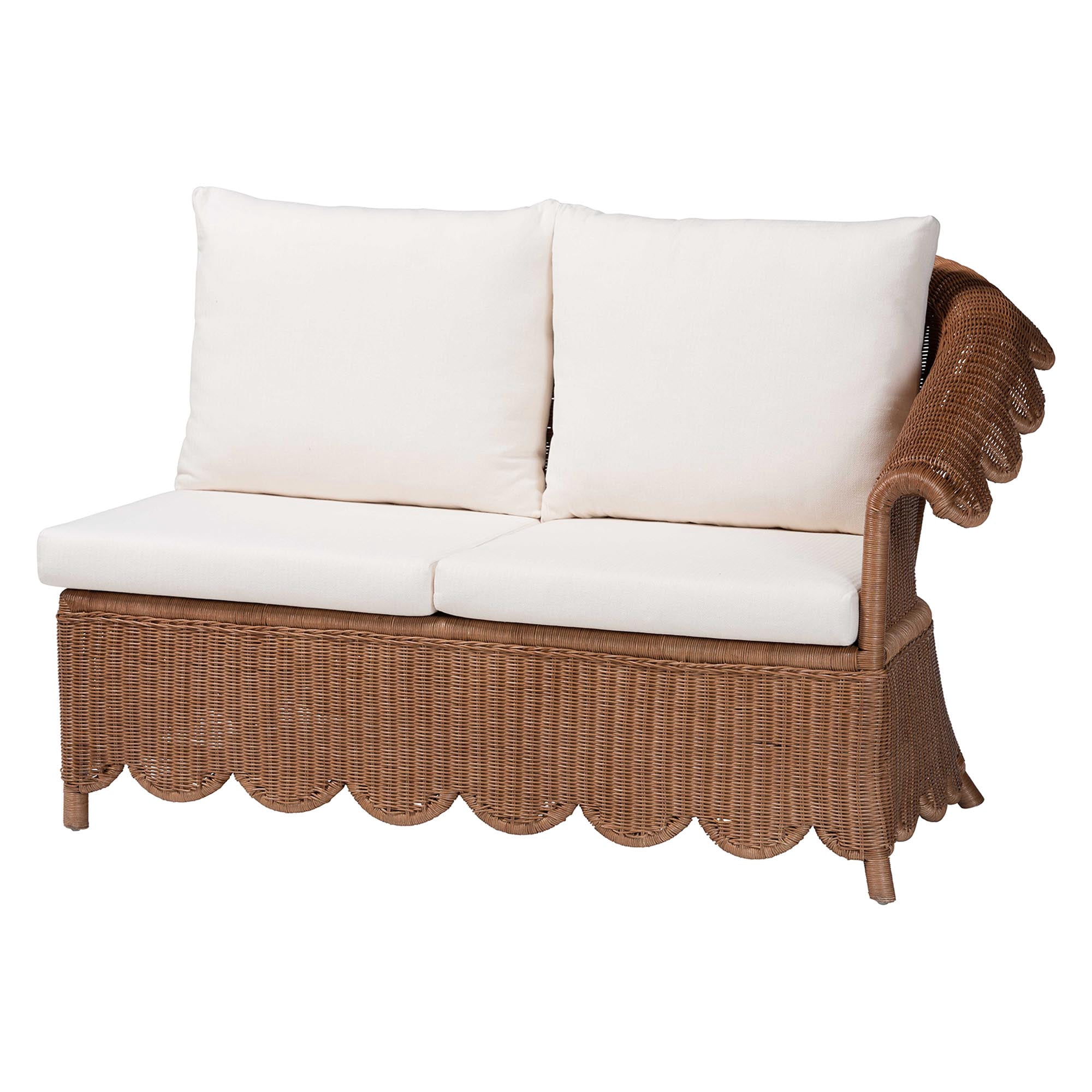 bali & pari Detta Boho Sectional Set, 4-Piece, Peanut Brown