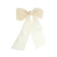thumbnail image 4 of Unique Bargains 1 Pc Elegant Bow Ribbon Duckbill Hair Clips Hairdo Clip Beige, 4 of 5