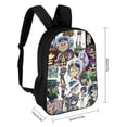 thumbnail image 2 of Gorillaz Noodle Music Backpack Daypack Fashion School Bag Satchel Bookbag Multipurpose Laptop Travel Bag Adjustable Shoulders Rucksack, 2 of 8
