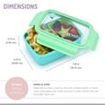 thumbnail image 4 of Melii Bento Box with Removable Divider - blue - 880 ml - 1 unit, 4 of 6