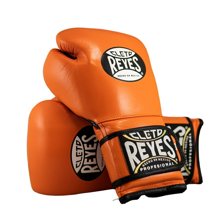Cleto Reyes Training Gloves with Hook and Loop Closure for Men and Women  (12oz, Tiger Orange)
