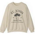 thumbnail image 6 of St. John Virgin Islands Sweatshirt, US Virgin Islands Saint John Crewneck Pullover, Unisex, St John Gift Souvenir, 6 of 29
