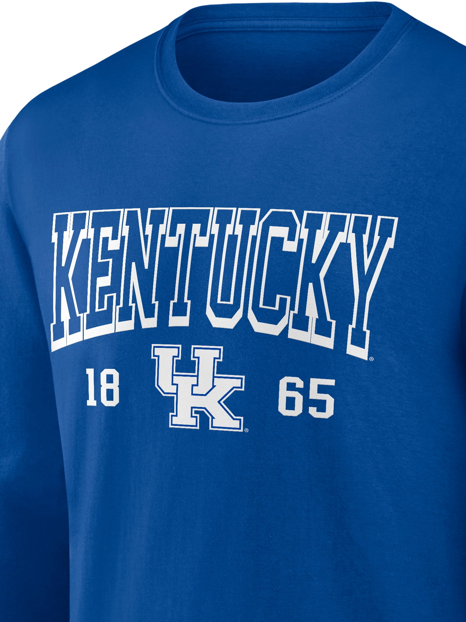 NCAA Kentucky Wildcats Men's Cotton Blue Long Sleeve T-Shirt