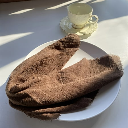 

wwbo 12pcs Cloth Napkins 17x17 Inch Cotton Fringe Napkins Bohemian Style Linen Napkins Rustic Wedding Decor Table Linen Cloth For Dining & Events Table Decor Home Decor