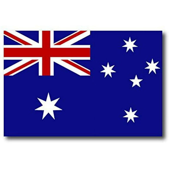 Australia Flag Car Decal - 3" x 5"