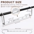 thumbnail image 2 of HeeHom Metal Space Saving Hangers for Closet – Heavy Duty Collapsible Clothes Organizer, Dorm Storage Essentials, Fits All Rods & Hangers – Maximize Wardrobe Space, 2 of 5