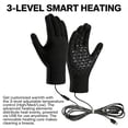 thumbnail image 4 of Gants Chauffants pour Hommes Femmes Rechargeables par USB Réglages de Chaleur Chauffe-Mains pour Moto Ski Golf Randonnée, 4 of 5