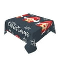 thumbnail image 2 of Wukai Three Cute Christmas Gnomes Waterproof Tablecloth for Kitchen Dining, Fits Square Tables for 2-4 Seats -54"x54", 2 of 7