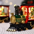 thumbnail image 4 of Christmas Lantern Train Shaped Snow Globe Vintage Christmas Water Glittering Snowing Globe Night Light, Battery Operated Snowglobe Decoration Xmas Ornaments Gifts, 4 of 8
