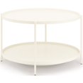 thumbnail image 1 of Simpli Home Monet Table Basse Industrielle 32 Pouces en Métal Crème, 1 of 7