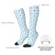 thumbnail image 4 of Balery Blue and White Squares Calcetines novedosos Calcetines deportivos Calcetines hasta la rodilla Calcetines de algodón Calcetines originales y geniales, 4 of 6