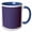 Blue/White, variant on 3drose, Halftone Geometrical Dot Pattern Background Design, 11oz Two-tone Black Mug