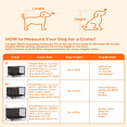 thumbnail image 4 of Dog Crate Furniture,27.2"Double-Doors Kennel Indoor with Divider and Removable Tray,Dog Cage End Table,Easy Assembly, 4 of 7