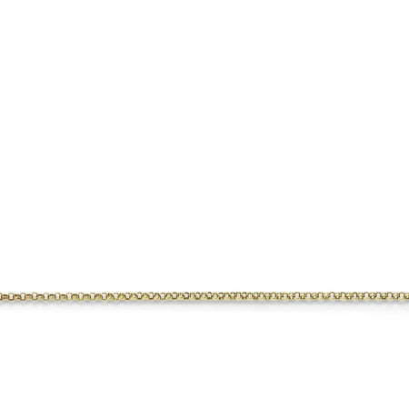 Primal Gold 14 Karat Yellow Gold 1.15mm Rolo Pendant Chain