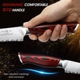 thumbnail image 3 of Cuchillo para Pan HOSHANHO 8" Acero Damasco Serrado Afilado, 3 of 7