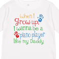 thumbnail image 4 of Inktastic Piano Player like Daddy Boys or Girls Long Sleeve Toddler T-Shirt, 4 of 5