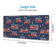 thumbnail image 4 of Disketp Gaming Mouse Pad Fire Truck 1 Pattern Large Mouse Mat Long Extended Desk Pad Non-Slip Rubber Mice Pads Stitched Edges Thin Pad (11.8x31.5 Inch), 4 of 9