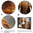 thumbnail image 3 of Designart "Wild Spirit of Elephants" Animals Floater Framed Wall Art Living Room, 3 of 7