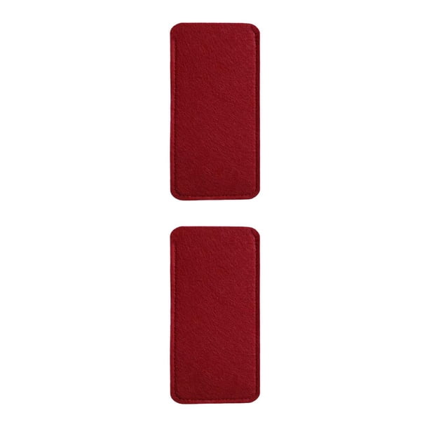 Jumpingount Caja para gafas, estuche de almacenamiento para gafas de sol, contenedor para gafas, bolsa para gafas de lectura, organizador de gafas Vino rojo 11.5x13.5cm 2piezas