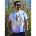 thumbnail image 2 of Colorful Welsh Corgi Sprinting Tie Dye Spiral Men -Image by Shutterstock, Male x-Large, 2 of 4